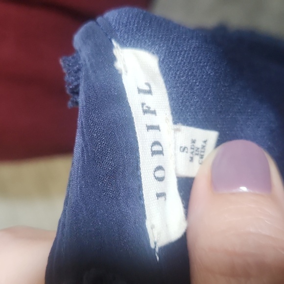 Jodifl SZ S Navy Blue Babydoll Dress - Picture 8 of 10